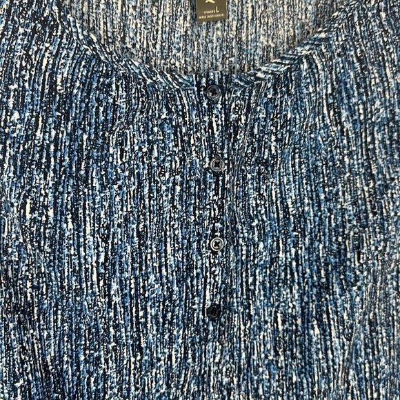 Eddie Bauer Blue Tank Quarter Button Down Size Large NWT - Picture 2 of 6